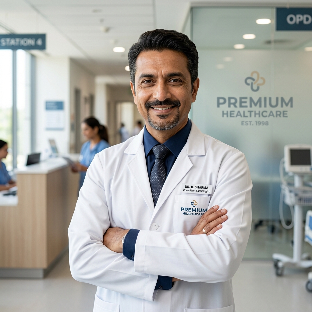 Portrait photo of Dr. Arjun Mehta, Senior Cardiologist