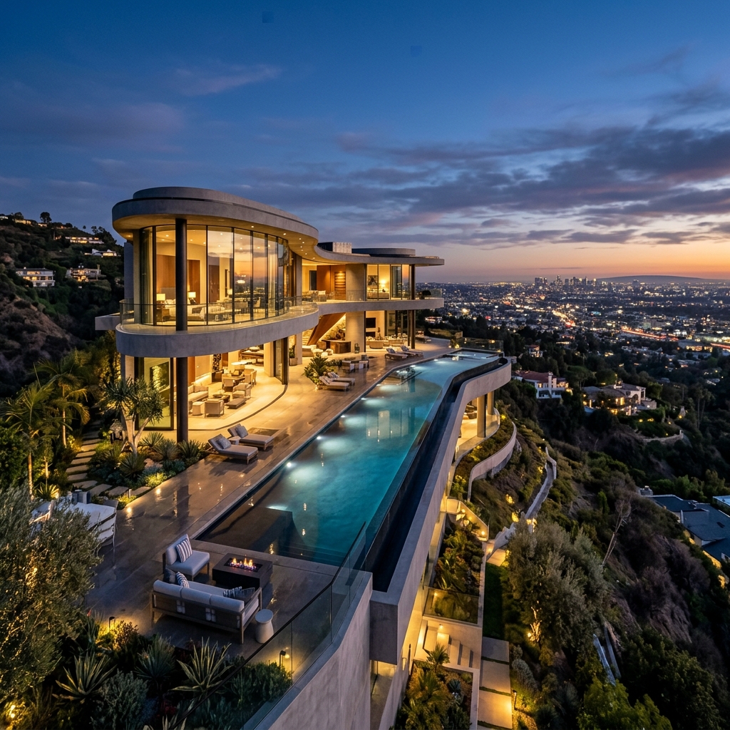 The Pinnacle Manor sovereign estate in Bel Air