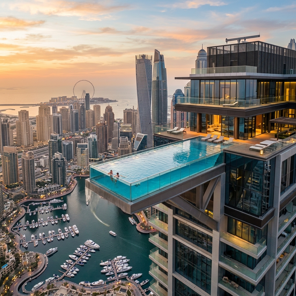 The Emerald Penthouse triplex in Dubai Marina